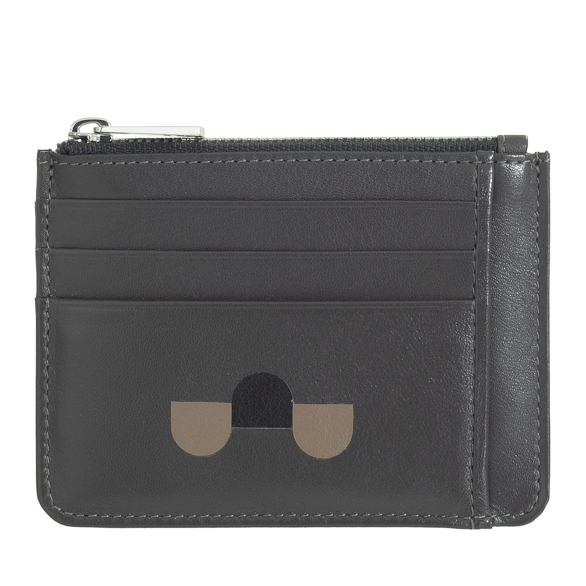 DUDU sachet Credit cards in real colorful leather wallet with zip