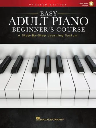 Easy Adult Piano Beginner's Course - Updated Edition (Book/Online Audio)