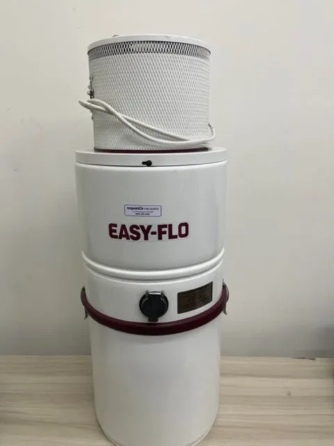 Efficient Allergy-Reducing Central Vacuum System - Easy-Flo EF-1525 with Self-Cleaning Filtration