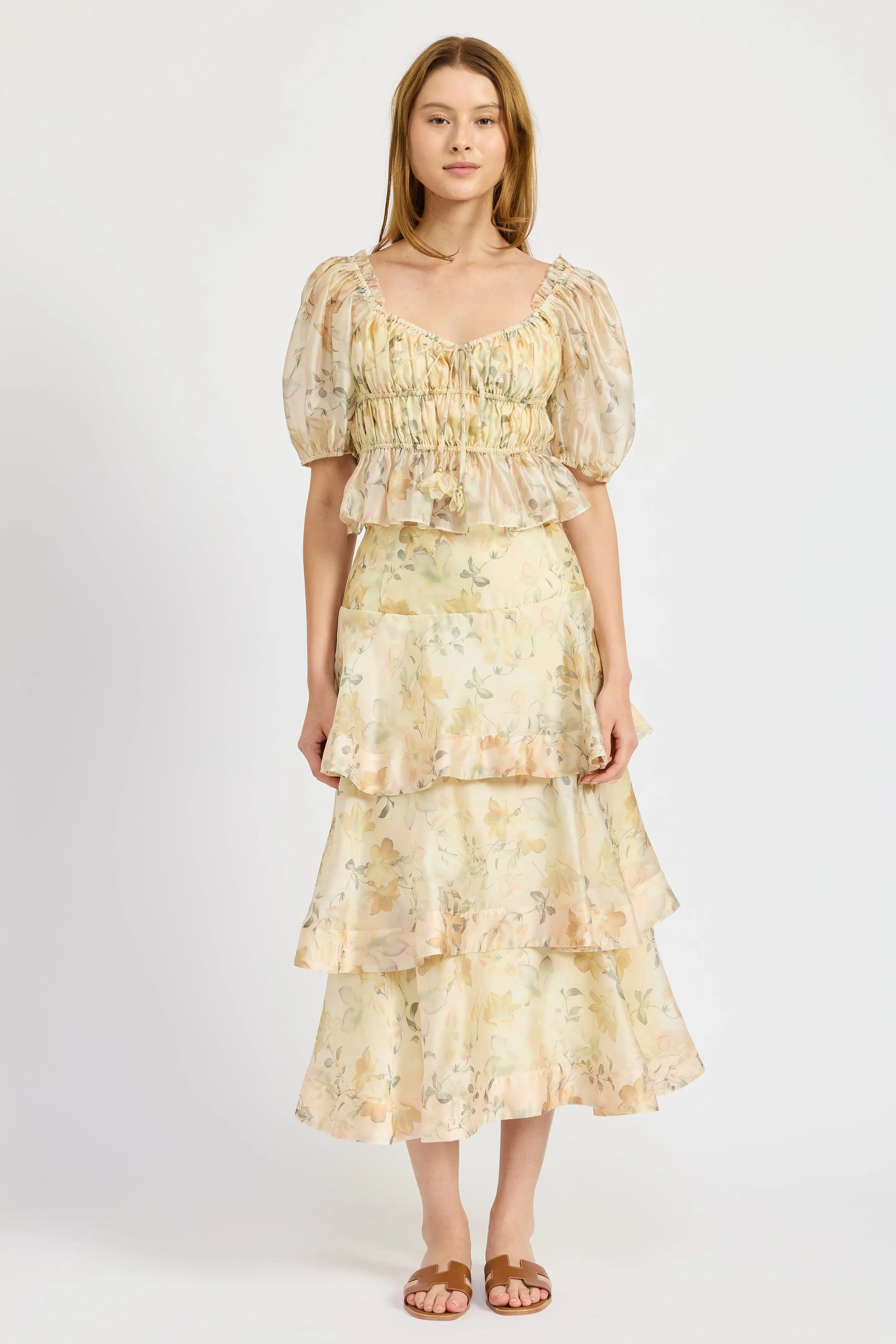 Elliot Organza Maxi Skirt