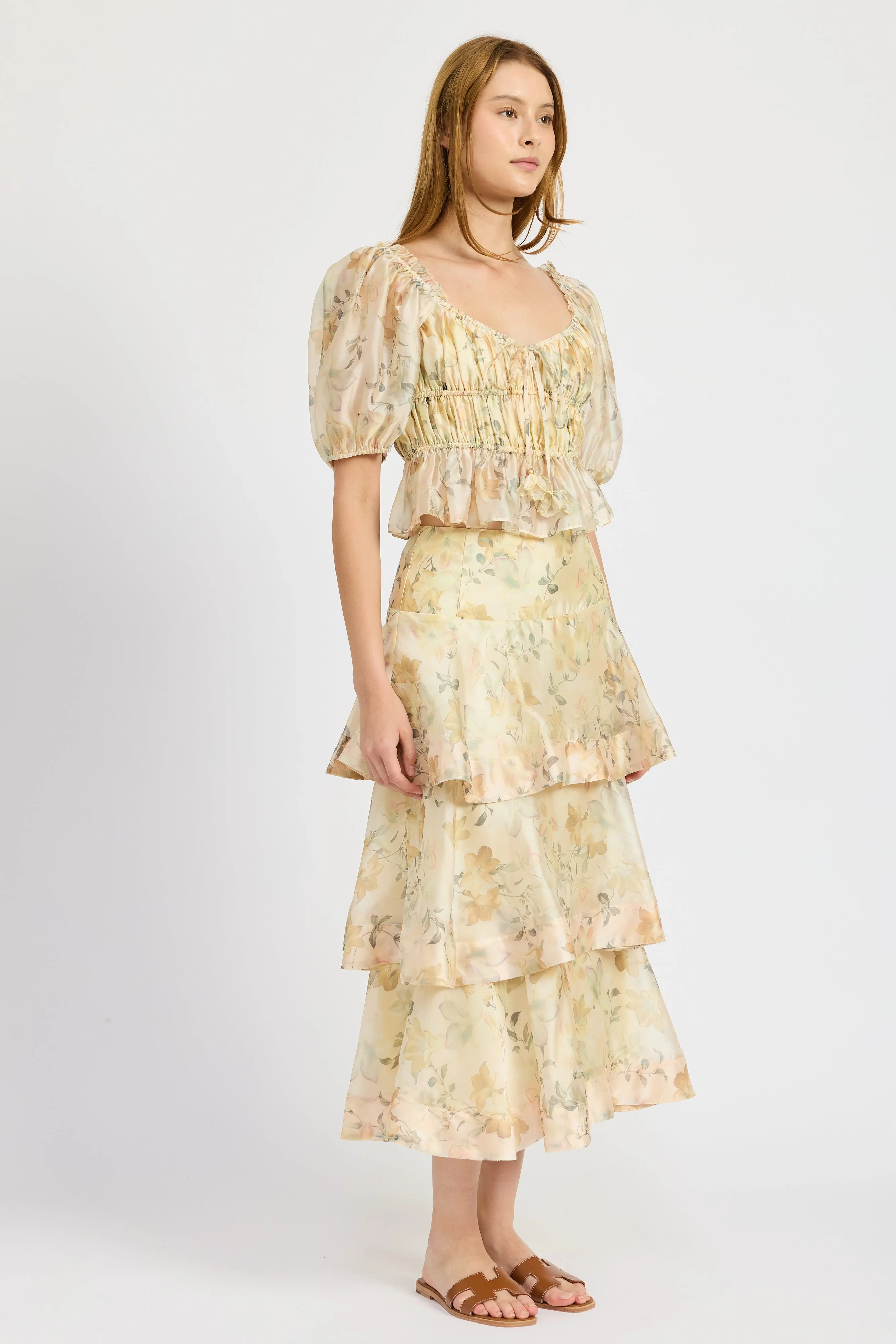 Elliot Organza Maxi Skirt