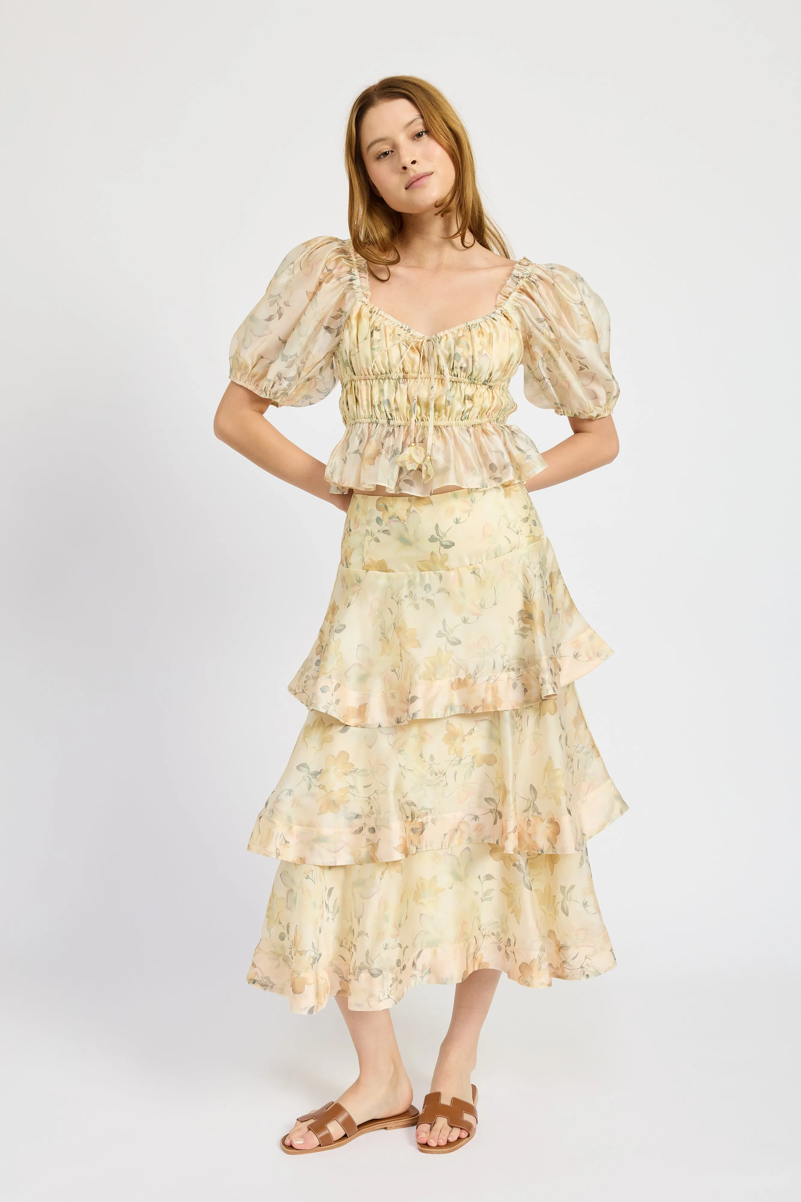 Elliot Organza Maxi Skirt