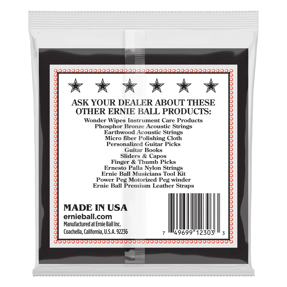 Ernie Ball Medium Loop End Stainless Steel Tenor Banjo Guitar Strings, 10-30 Gauge