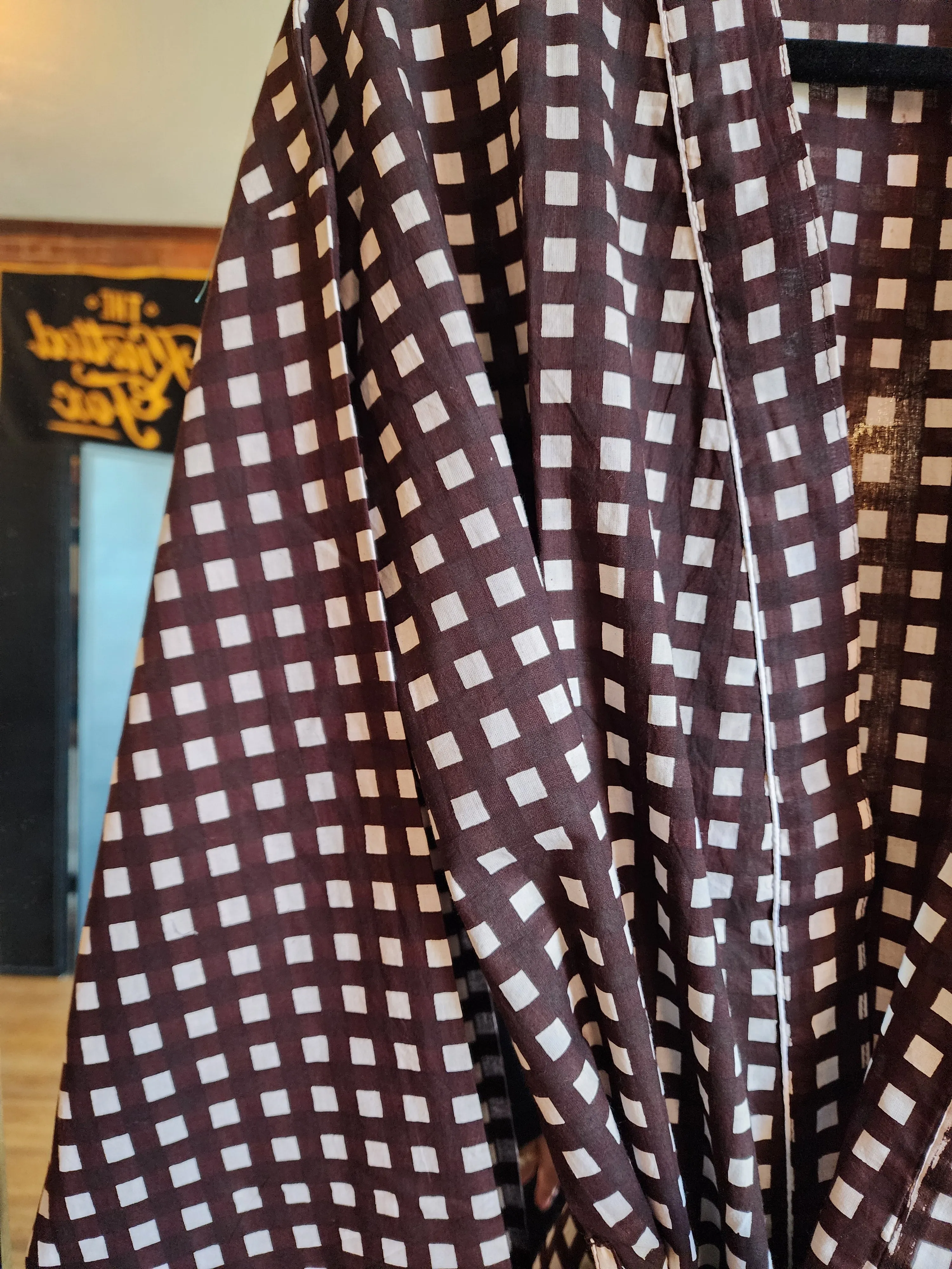 Extended Sizing - Brown Checkered