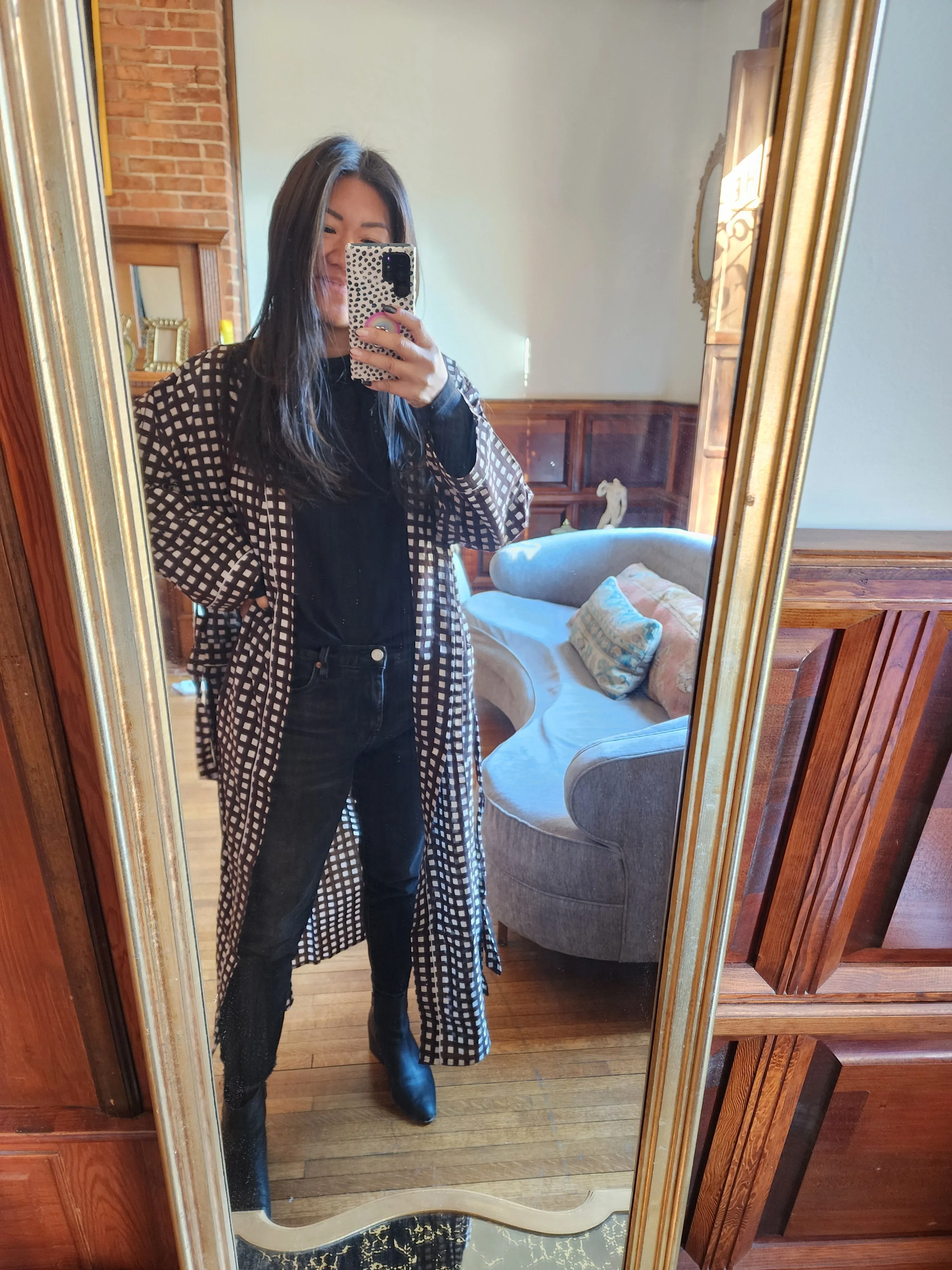 Extended Sizing - Brown Checkered