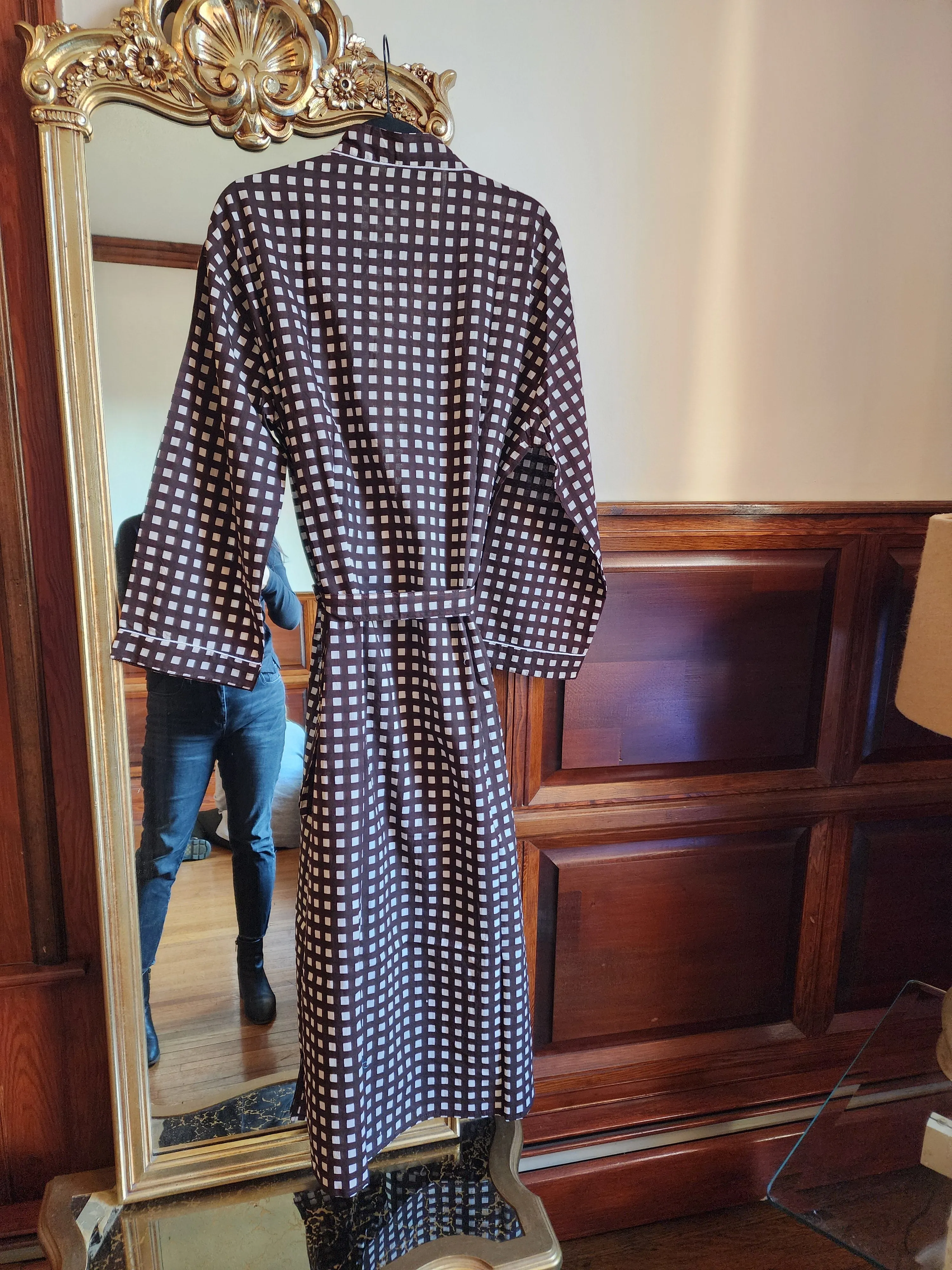 Extended Sizing - Brown Checkered