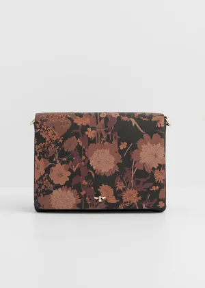 Fable England Deco Blooms Crossbody Bag Black