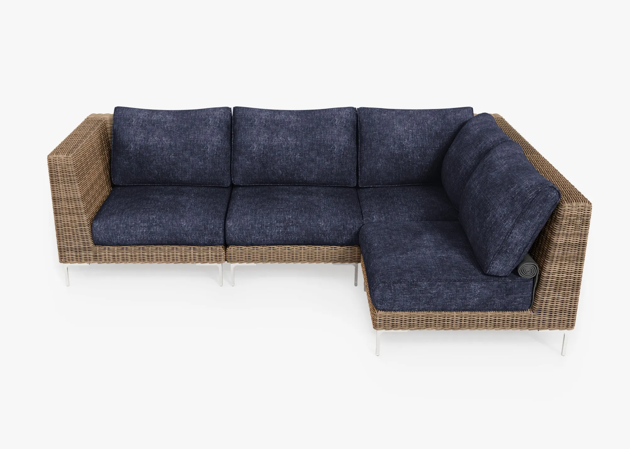 Fabric for Wicker L Sectional - 4 Seat