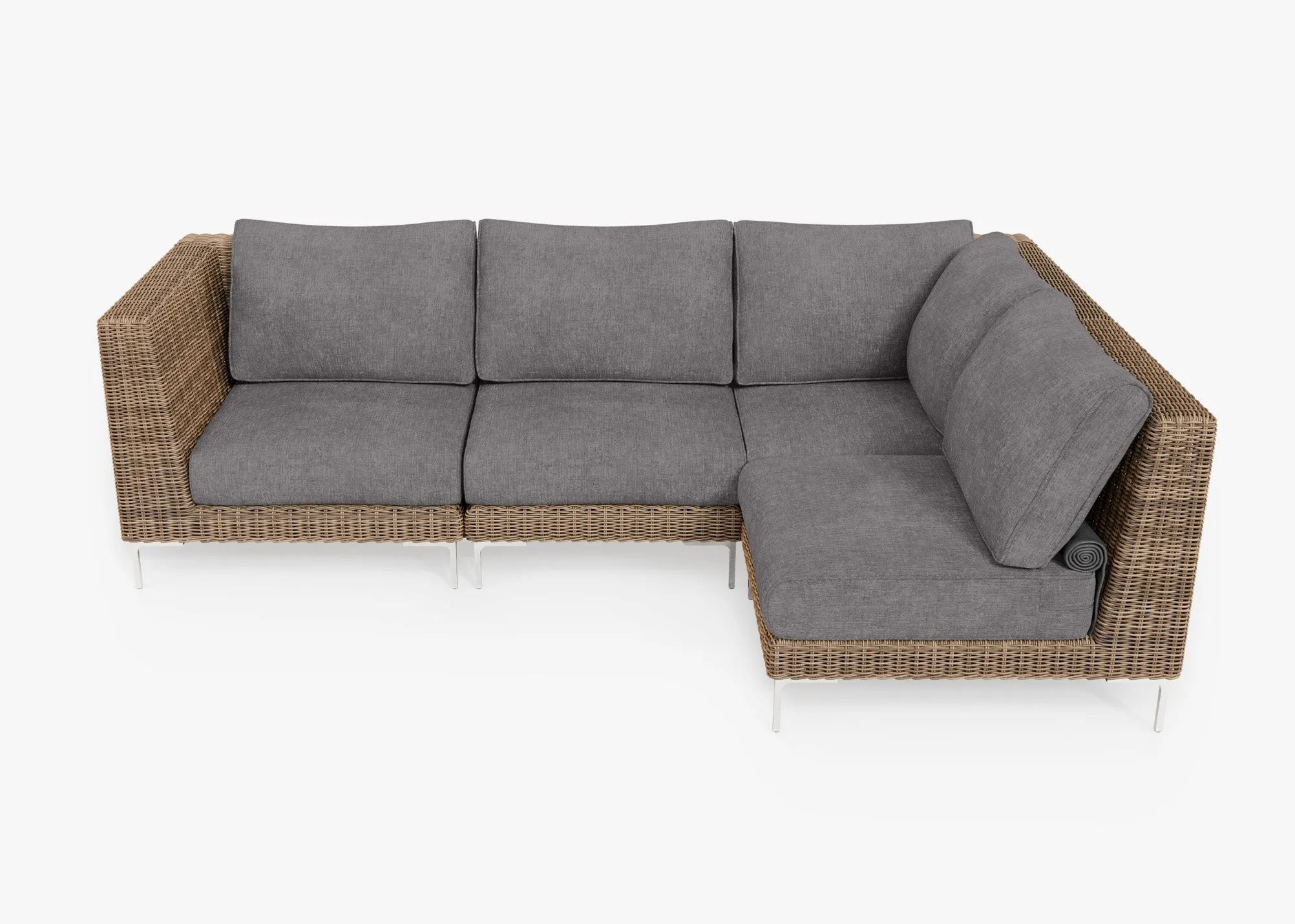Fabric for Wicker L Sectional - 4 Seat