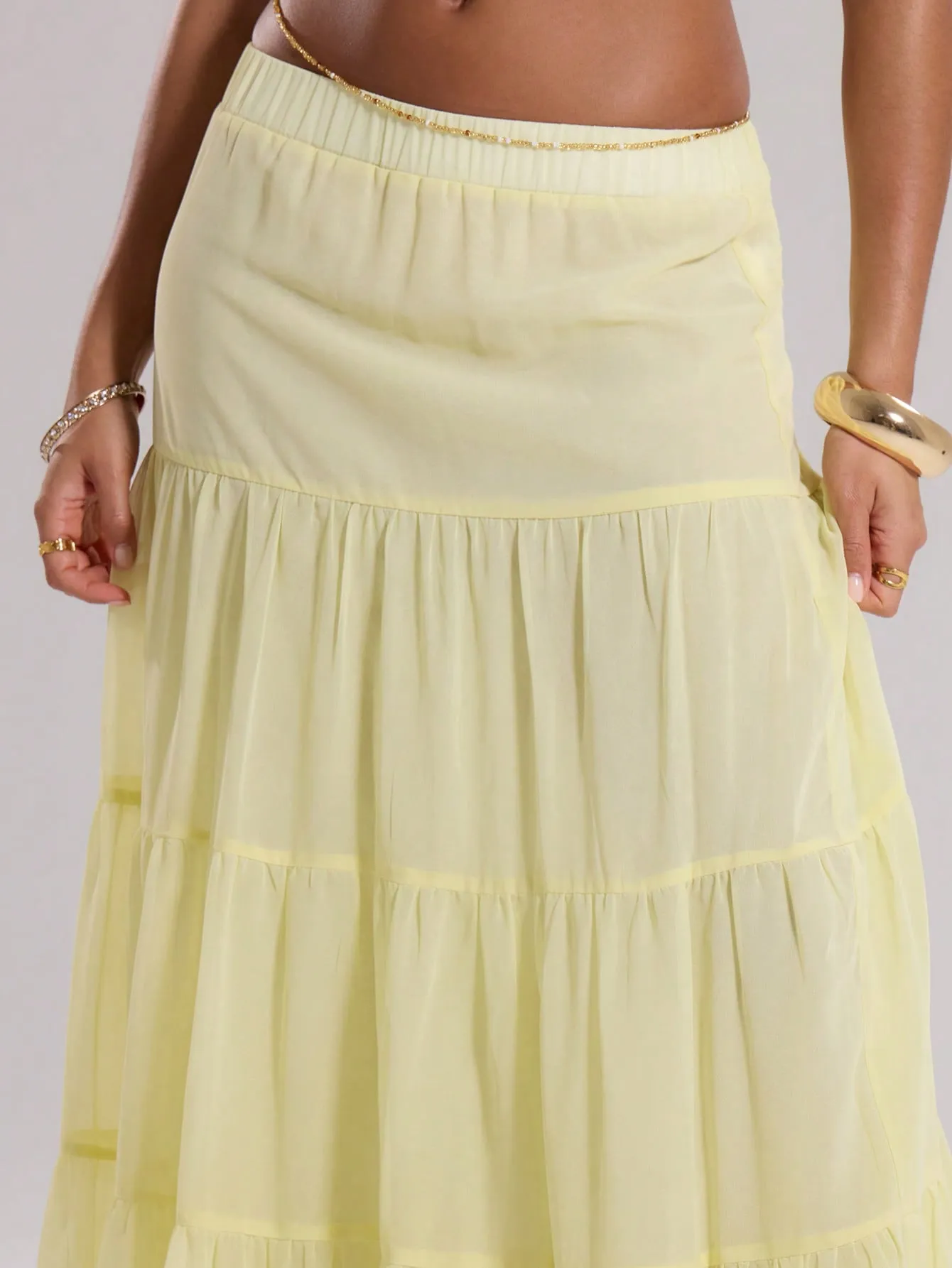 Falda Larga de Gasa MUSERA - Estilo Vacacional en Cherry Vibes