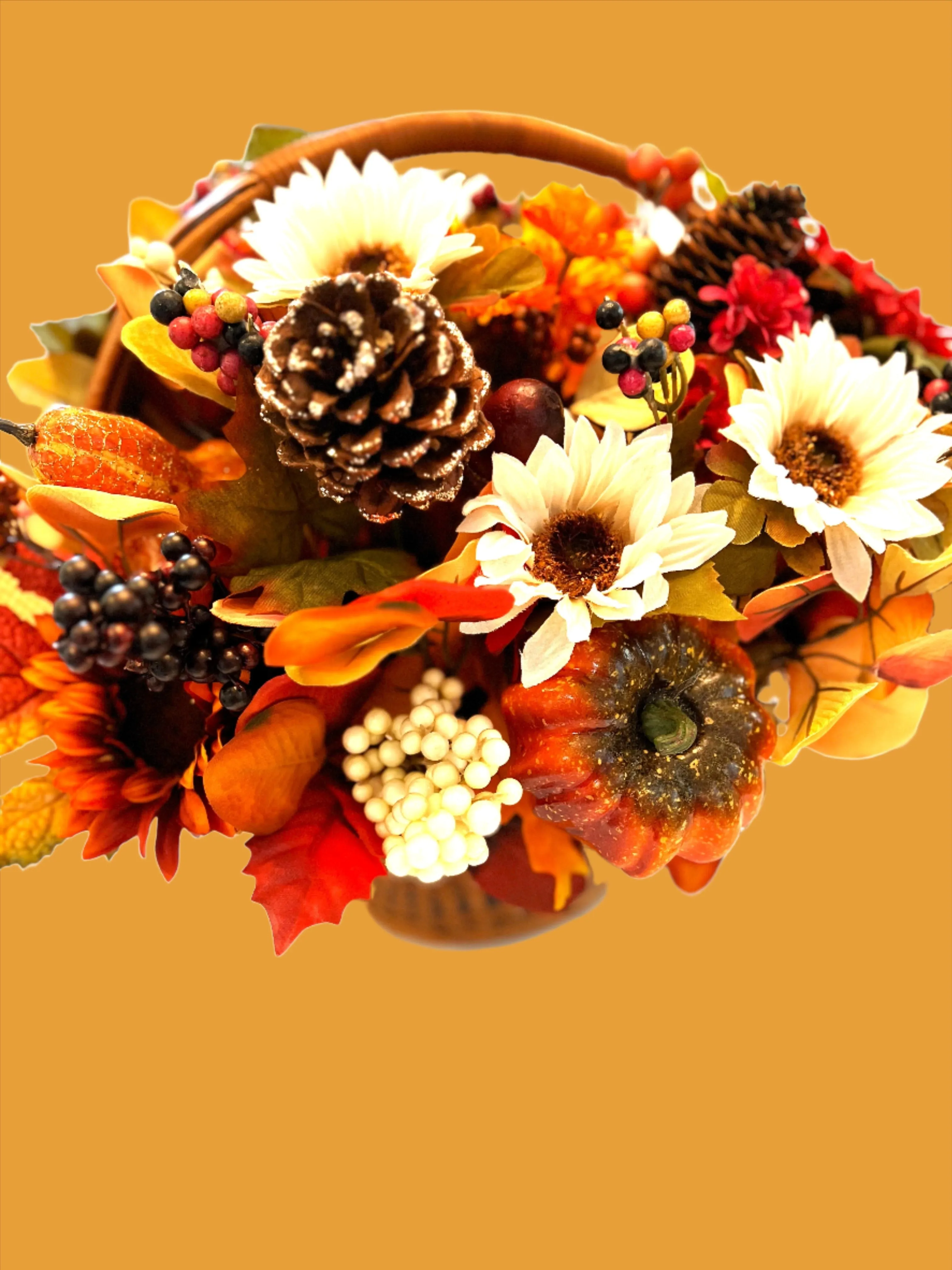 Fall Sunflower Centerpiece, Table Décor, Thanksgiving 18"W X 15"H