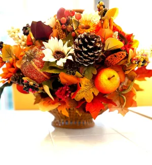 Fall Sunflower Centerpiece, Table Décor, Thanksgiving 18"W X 15"H