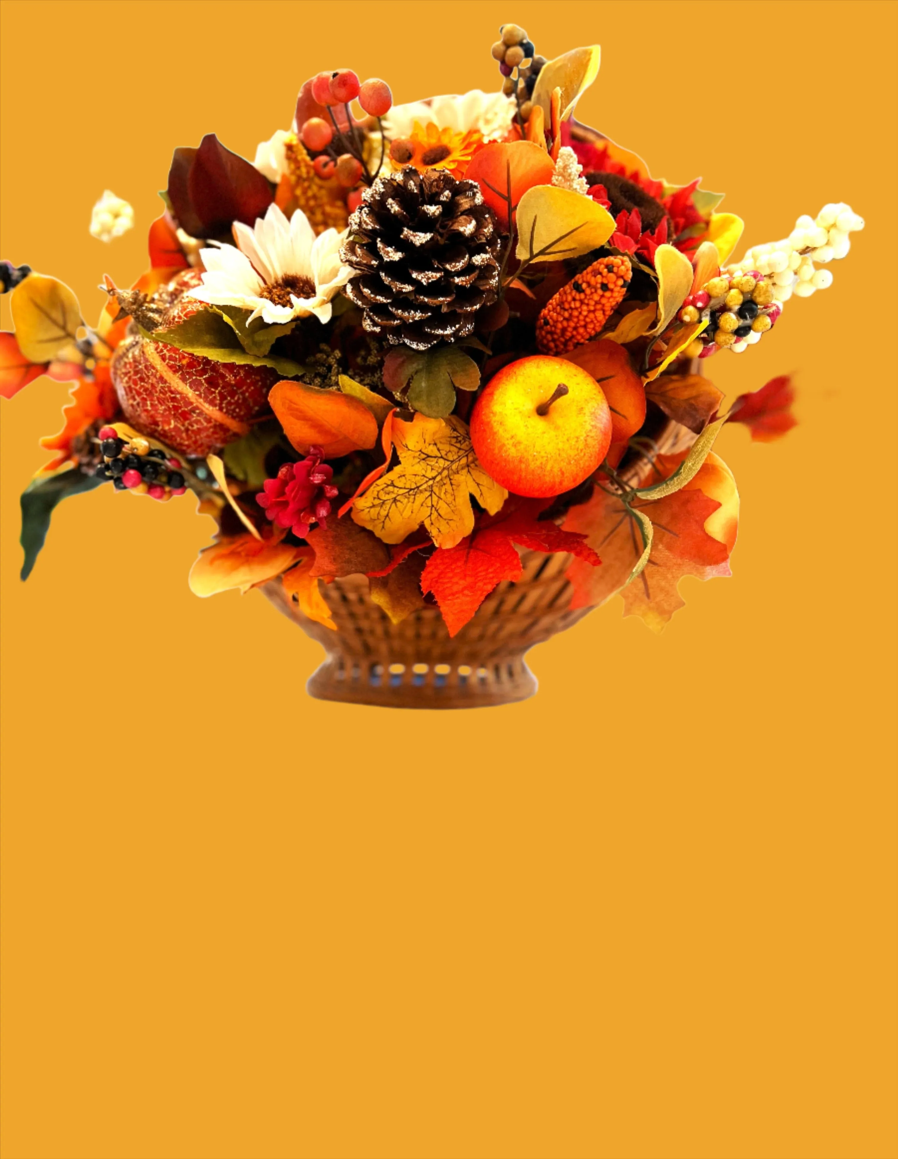 Fall Sunflower Centerpiece, Table Décor, Thanksgiving 18"W X 15"H