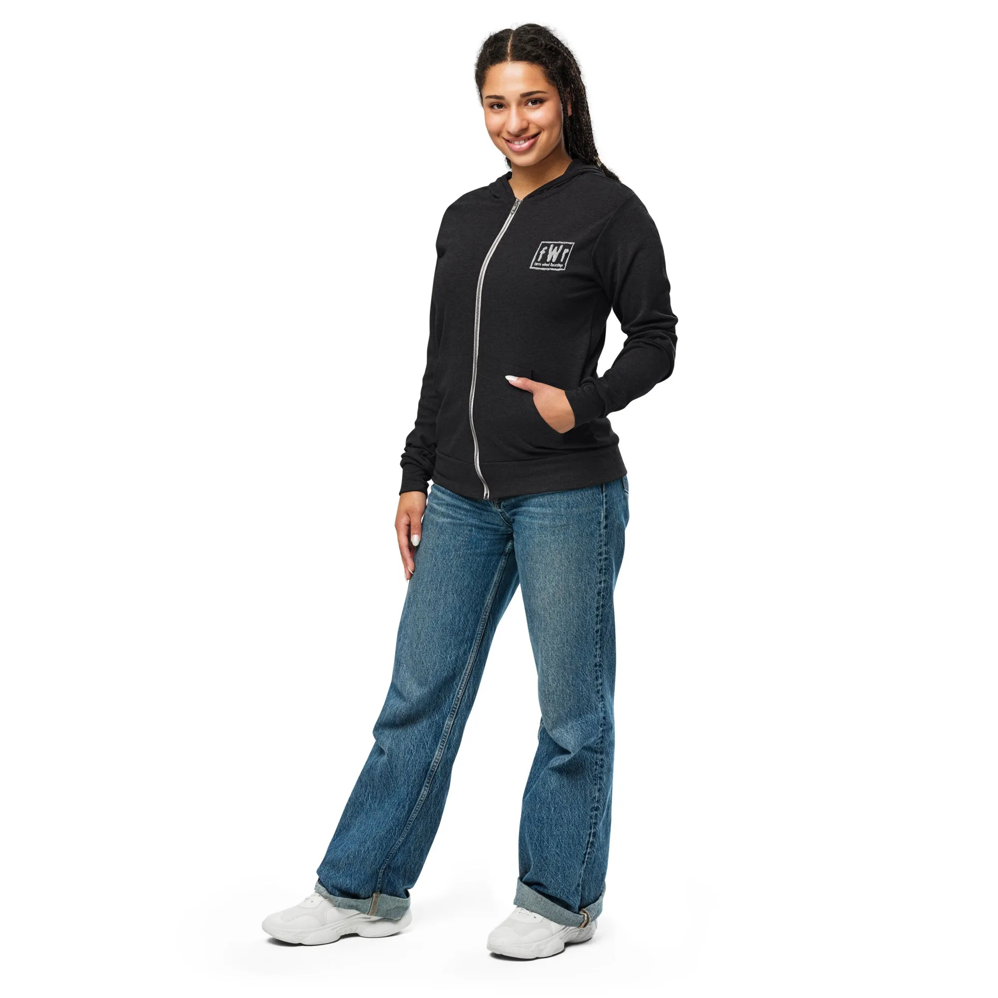 Farris Wheel Unisex Lightweight Zip Hoodie