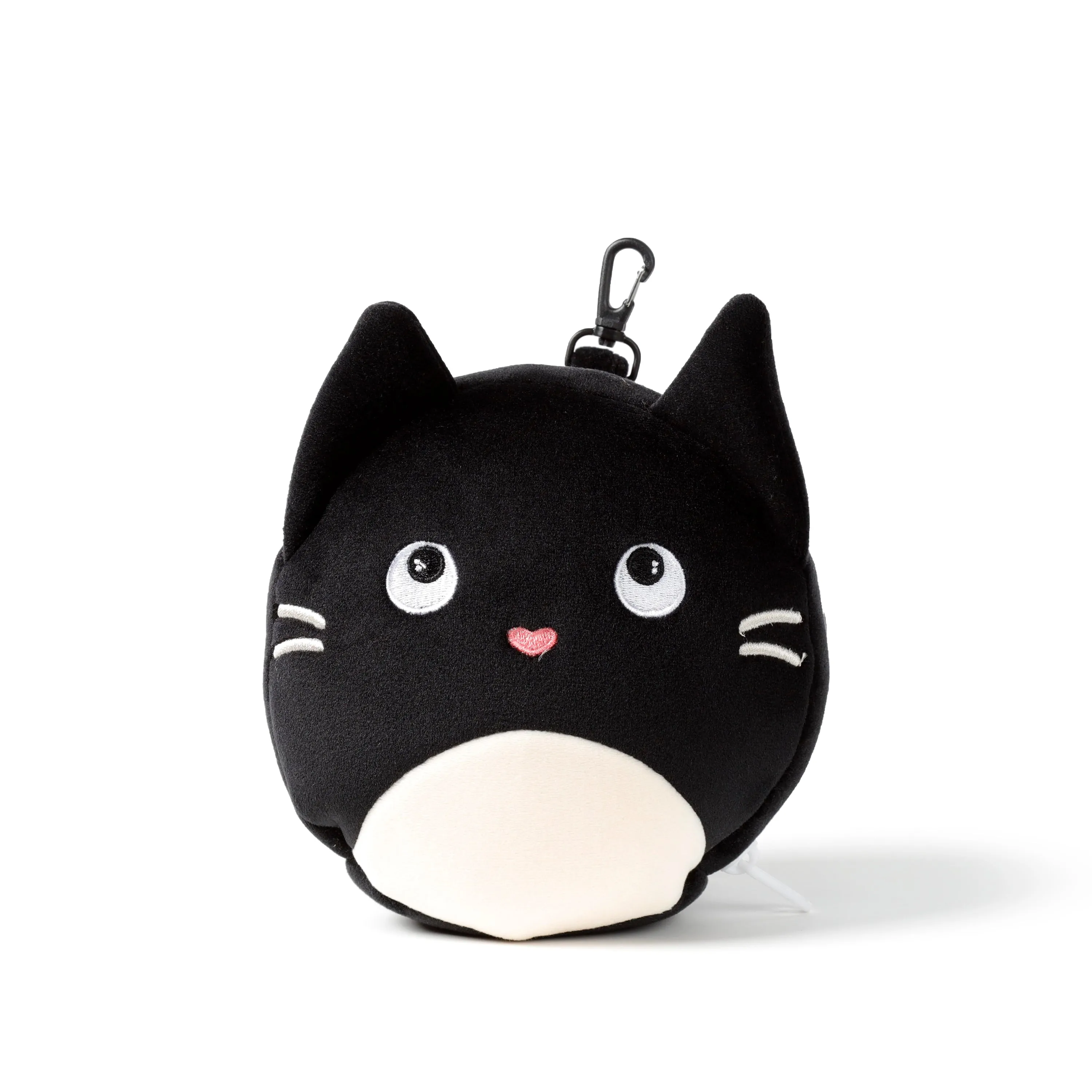 Feline Fine Cat Relaxeazzz Plush Round Travel Pillow & Eye Mask Set