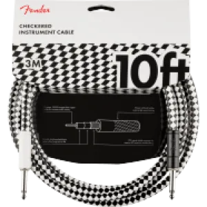 Fender  Pro 10' Instrument Cable, Checkerboard