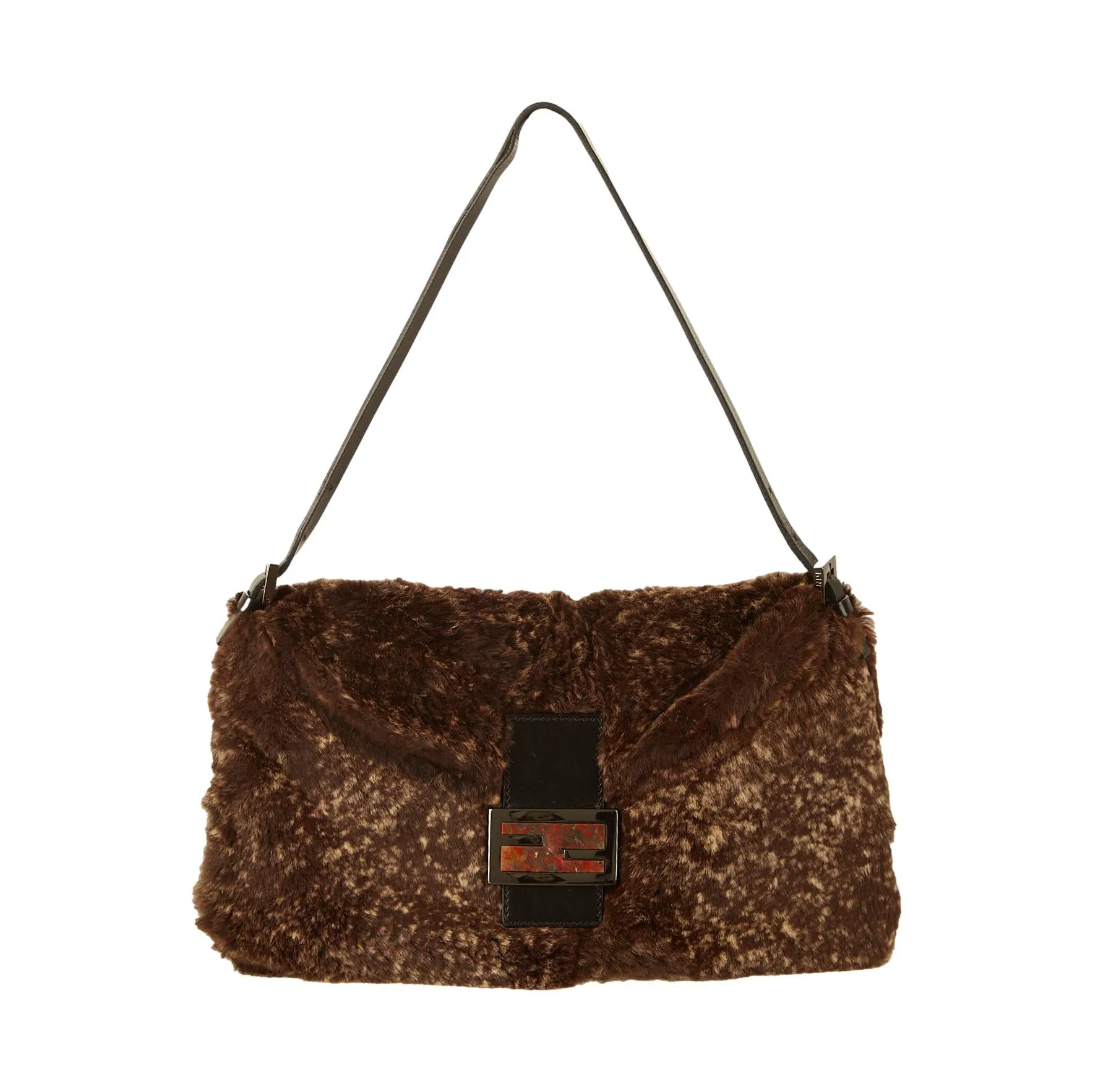 Fendi Brown Fur Mamma Baguette
