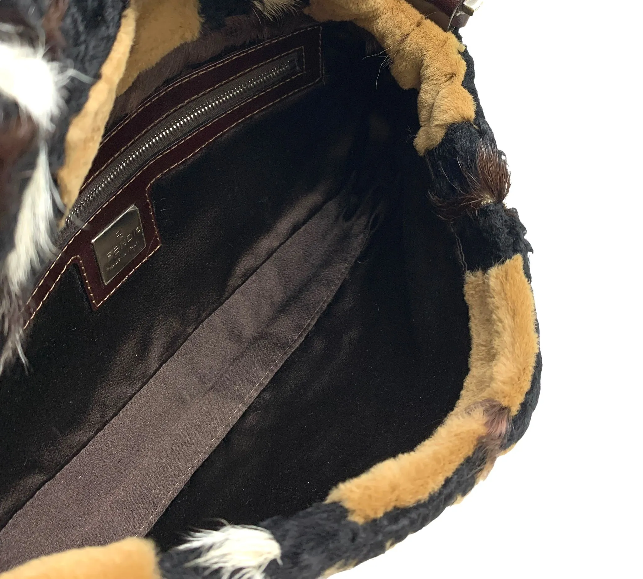 Fendi Fur Logo Baguette