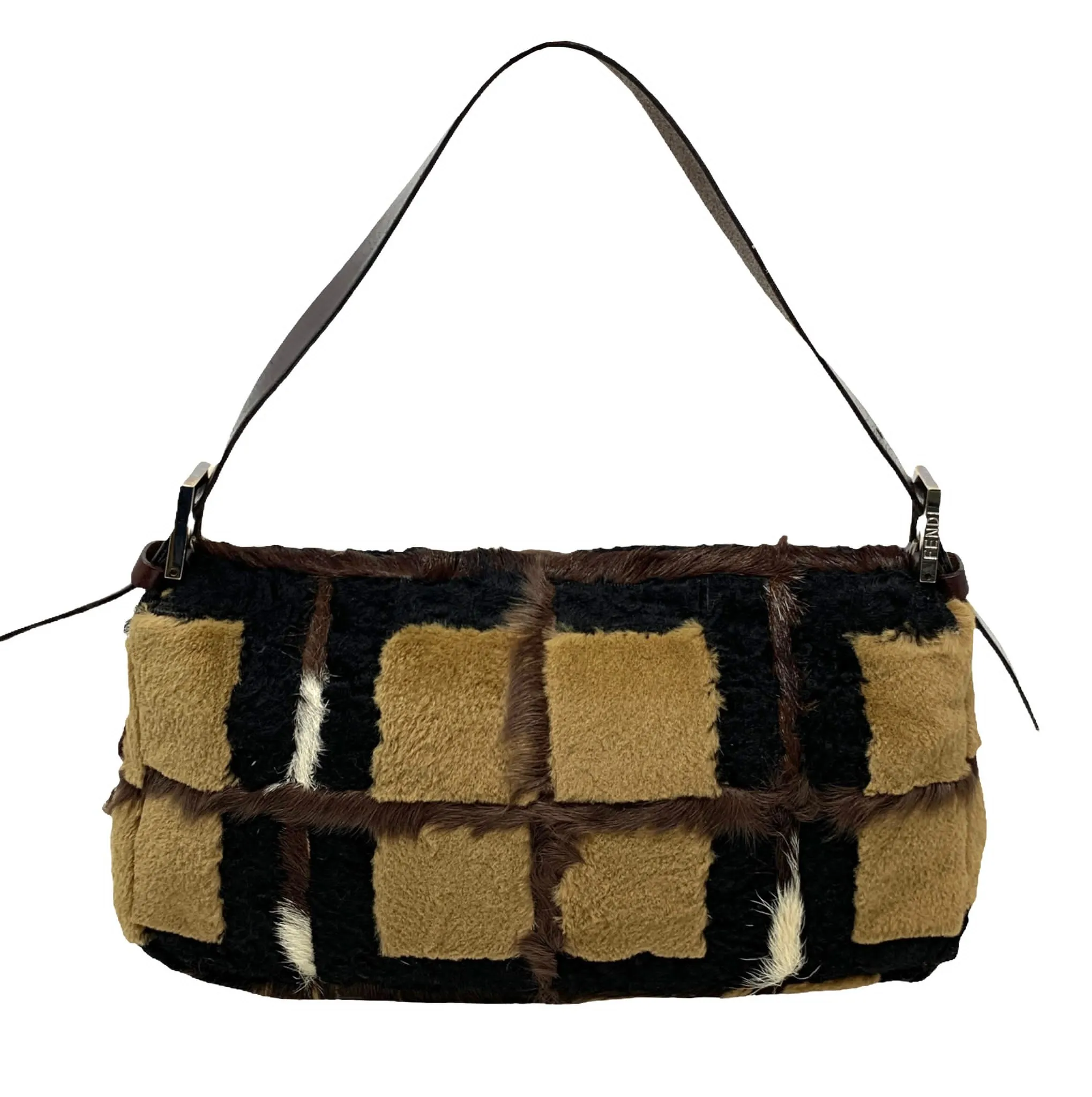 Fendi Fur Logo Baguette