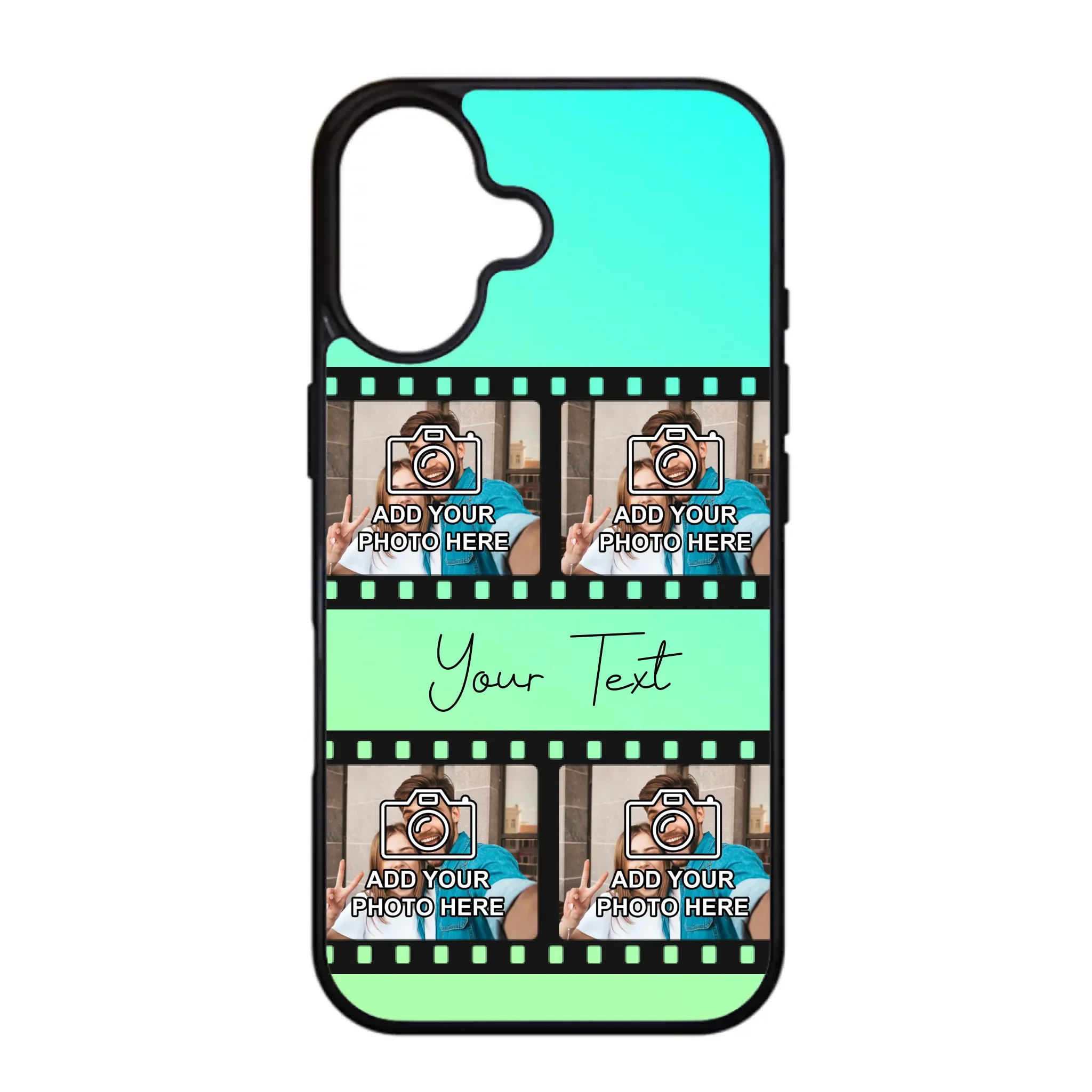 Film Reel No.2 Custom Photos Personalised Rubber TPU Case for iPhone, Samsung & Pixel