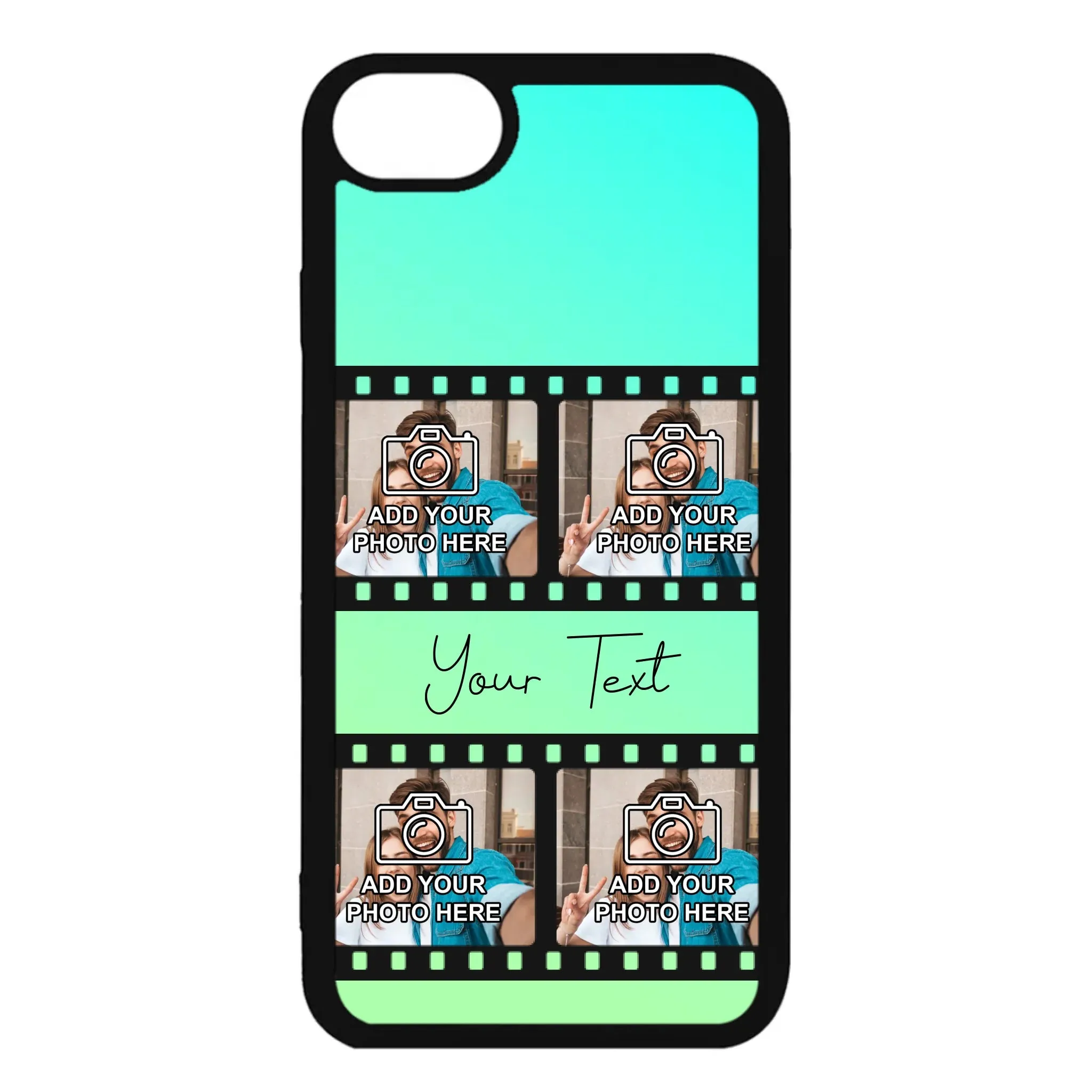 Film Reel No.2 Custom Photos Personalised Rubber TPU Case for iPhone, Samsung & Pixel
