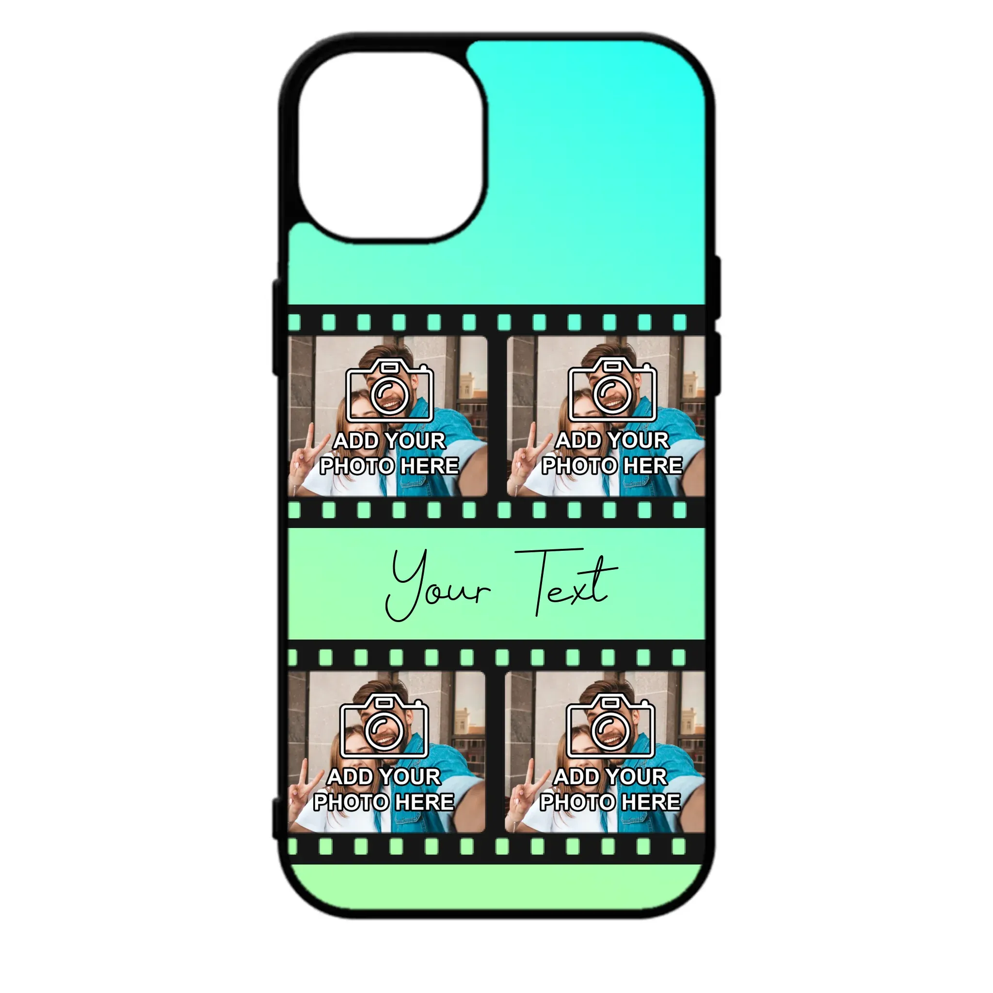 Film Reel No.2 Custom Photos Personalised Rubber TPU Case for iPhone, Samsung & Pixel