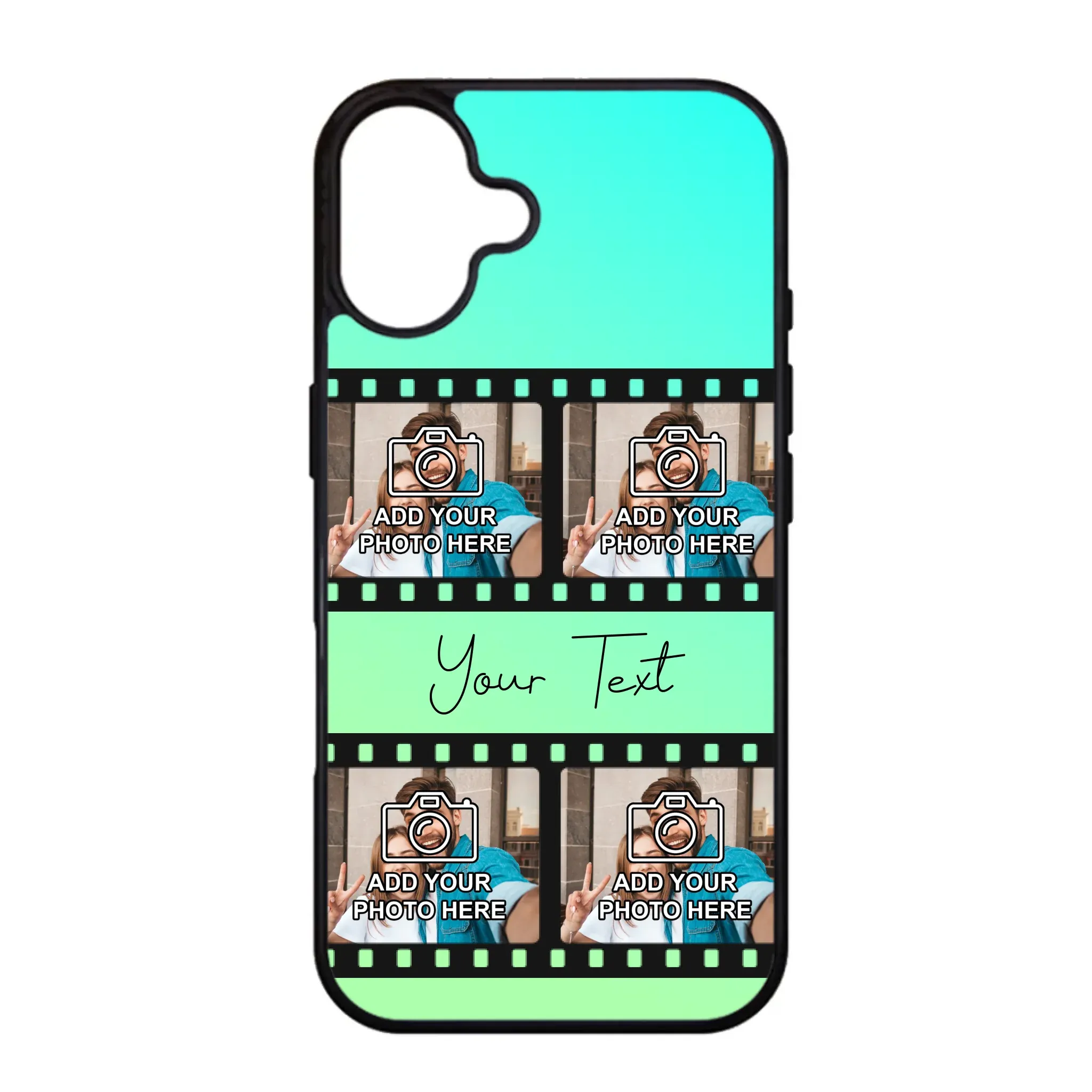 Film Reel No.2 Custom Photos Personalised Rubber TPU Case for iPhone, Samsung & Pixel