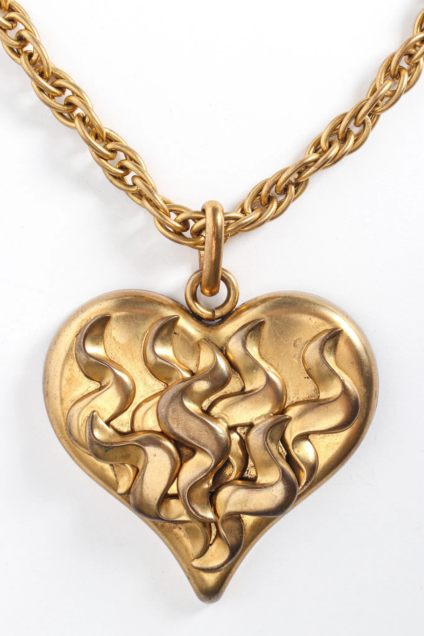 Flaming Love Pendant Necklace