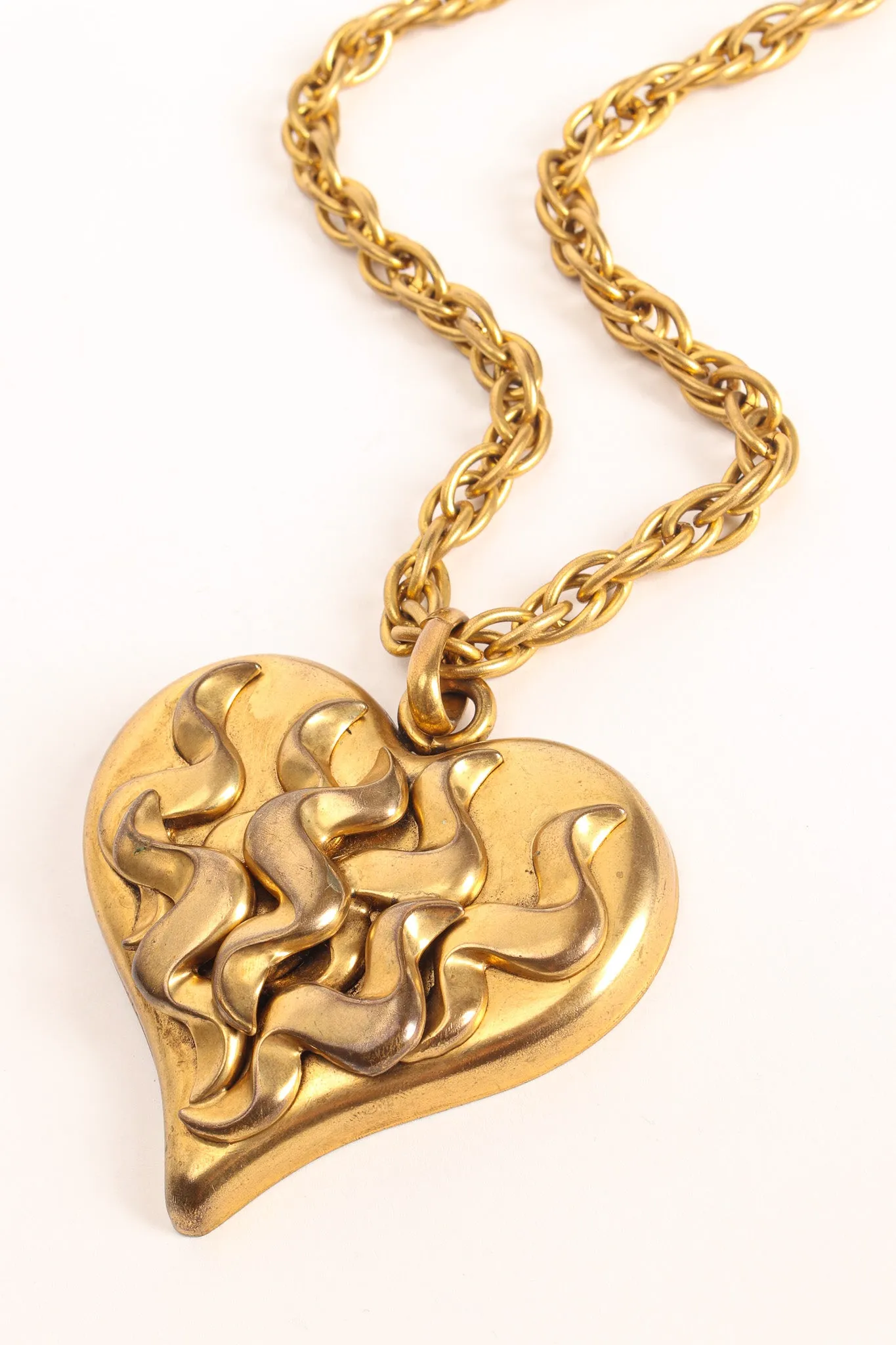 Flaming Love Pendant Necklace