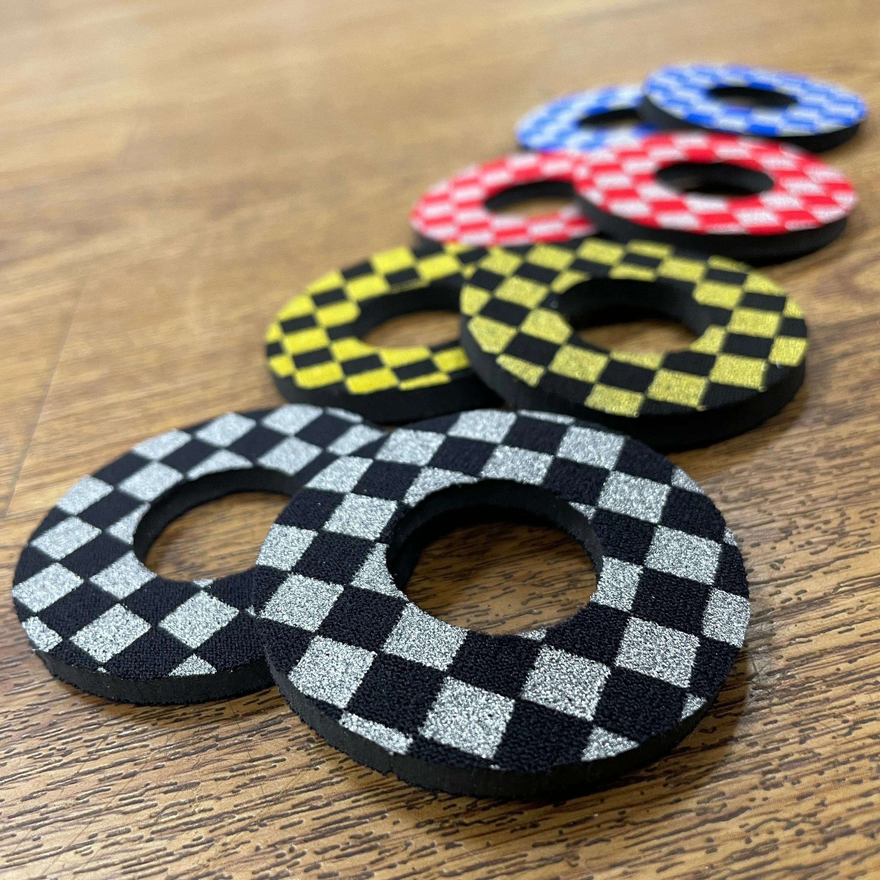 Flite Grip Donuts Anodised Checkers