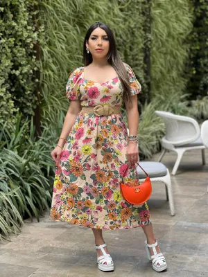 Floral Midi Dress