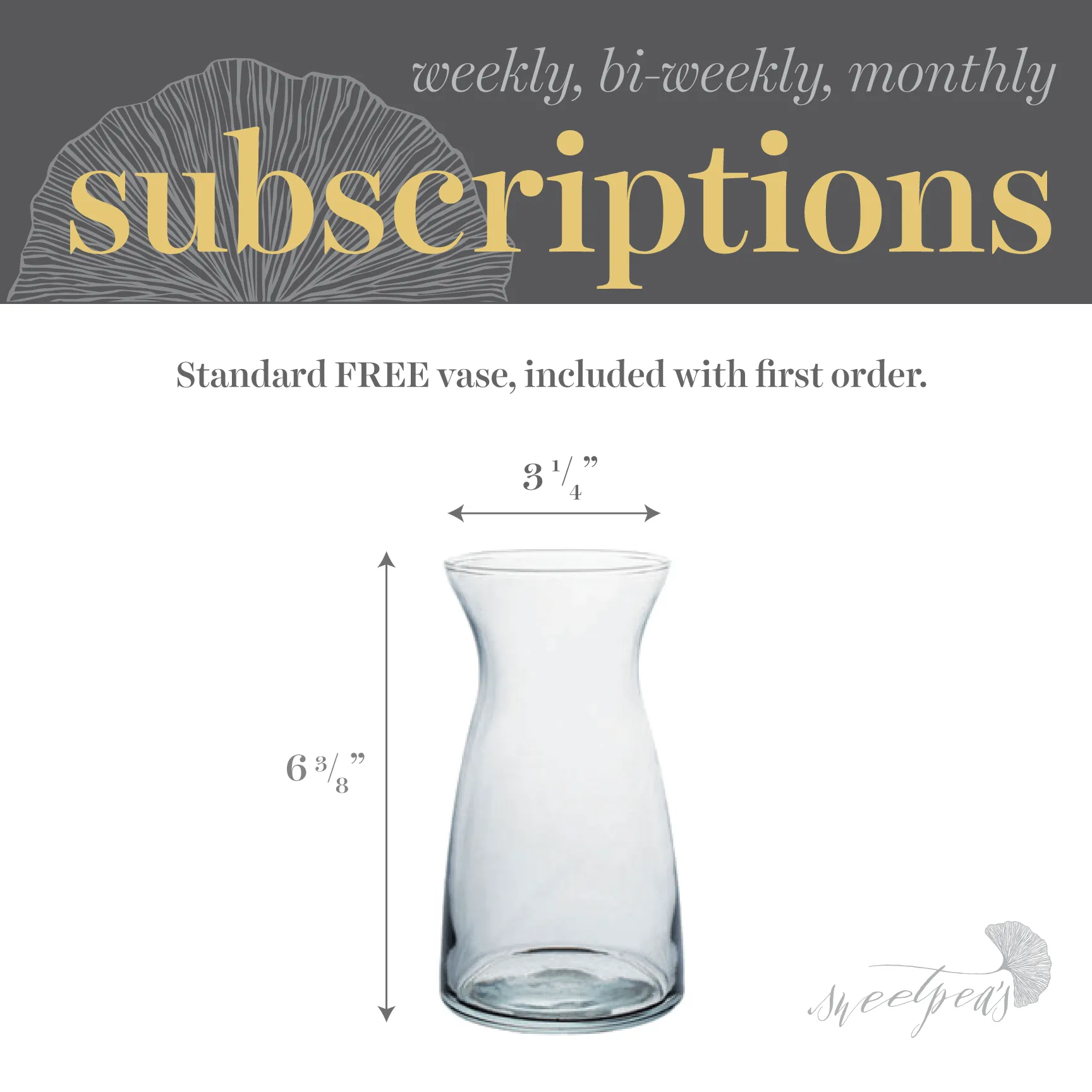 Floral Subscriptions - White Bouquet (Standard)