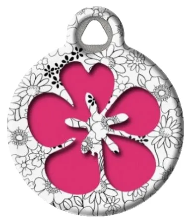 Flower Power Pet ID Tag