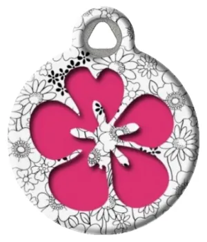 Flower Power Pet ID Tag