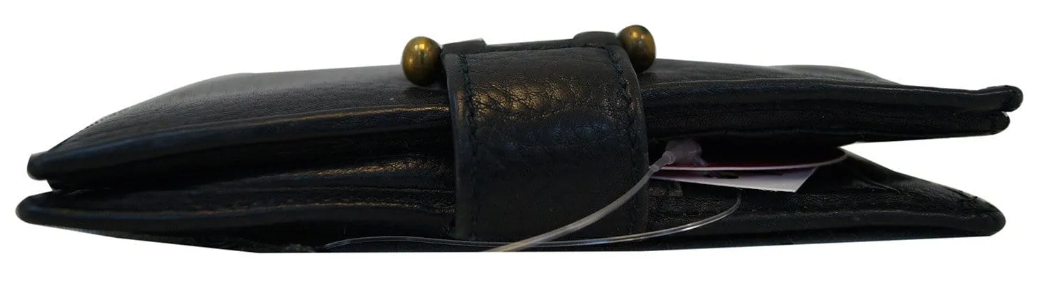 FOSSIL Trifold Black Leather Wallet - Final Call