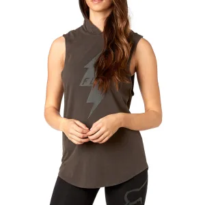 Fox Womens Stymm Hooded Tank - Black Vintage
