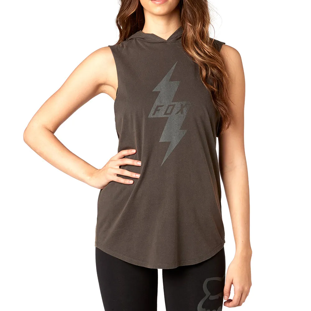 Fox Womens Stymm Hooded Tank - Black Vintage