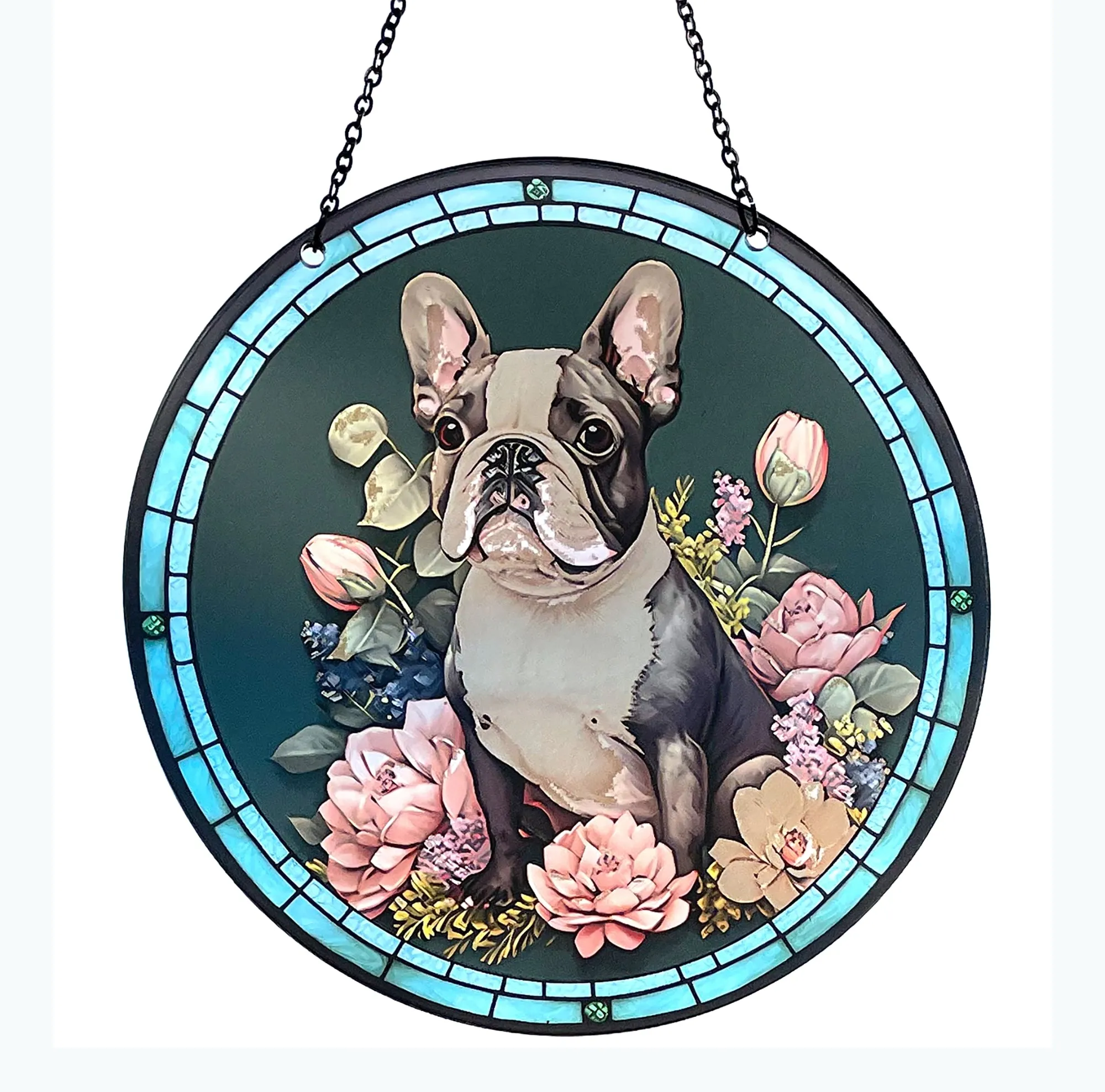 French Bulldog Acrylic Suncatcher with Chain #SC117 by d'ears