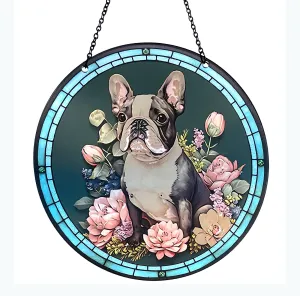 French Bulldog Acrylic Suncatcher with Chain #SC117 by d'ears