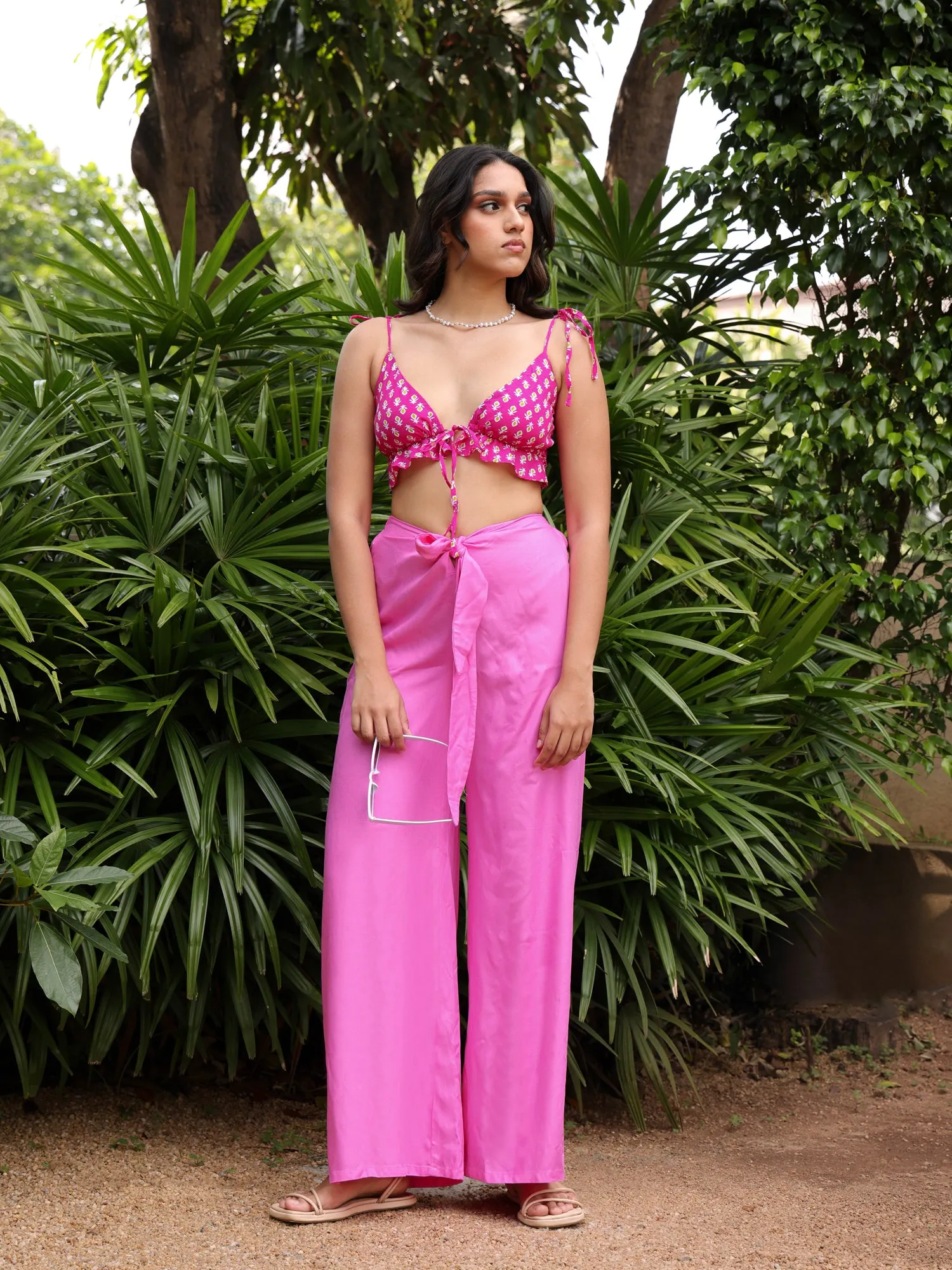 Frill Detailed Bustier Top