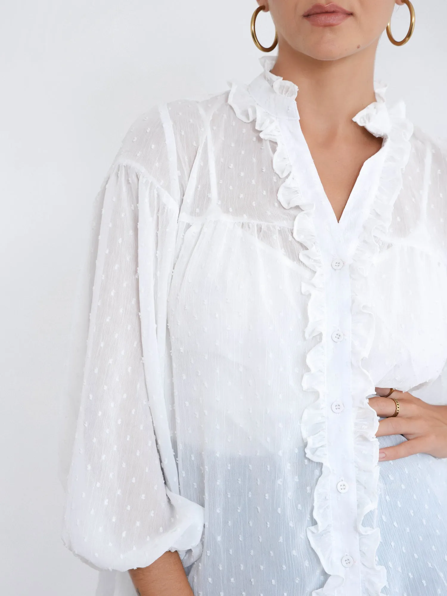 Frill Detailed   Top