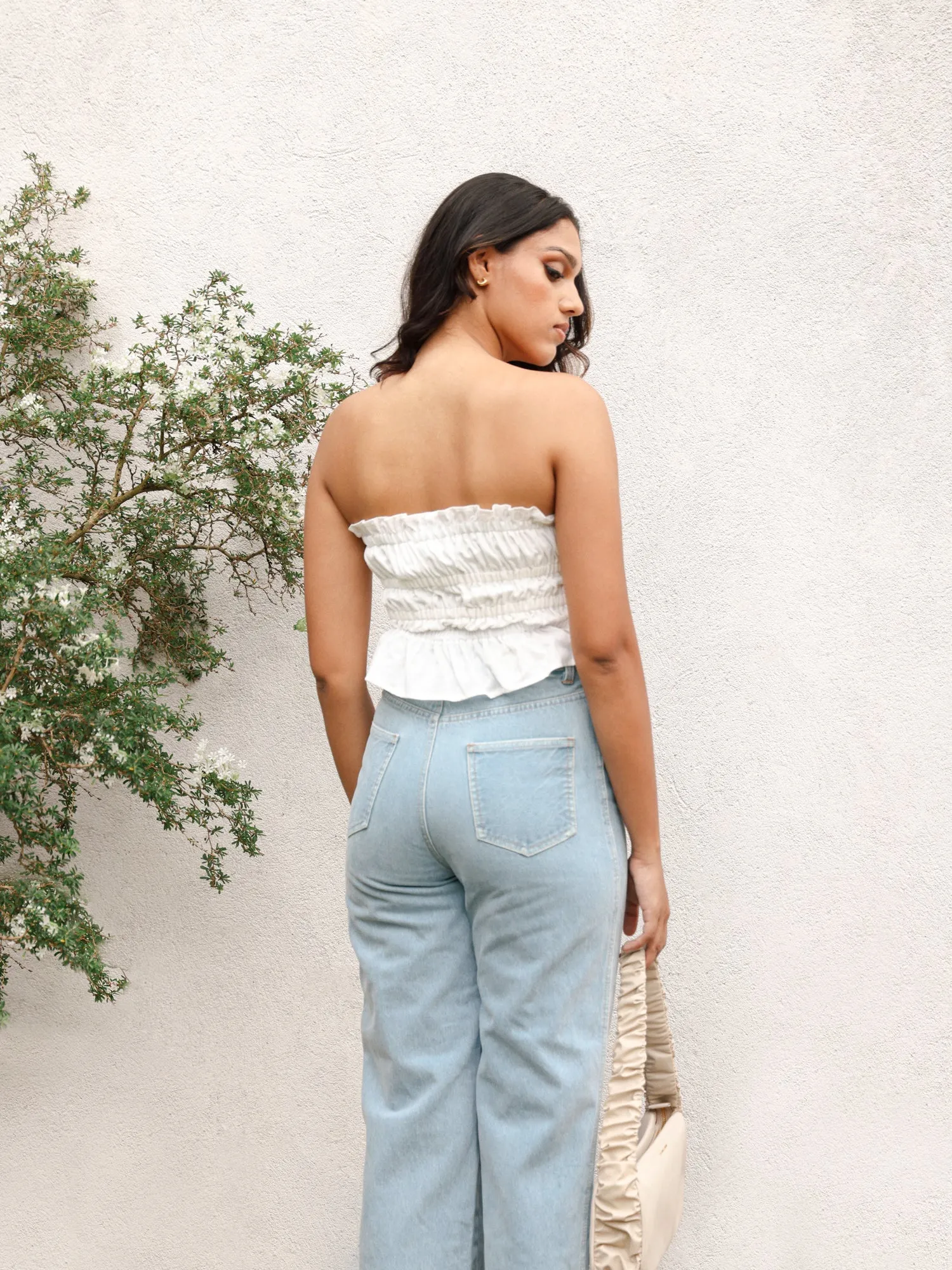 Frill Detailed Tube Top