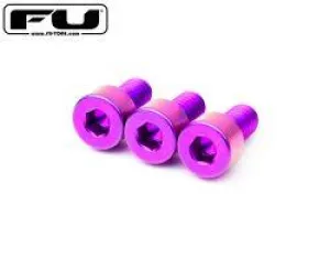 FU Tone Purple Titanium Nut Clamping Screws Set of 3