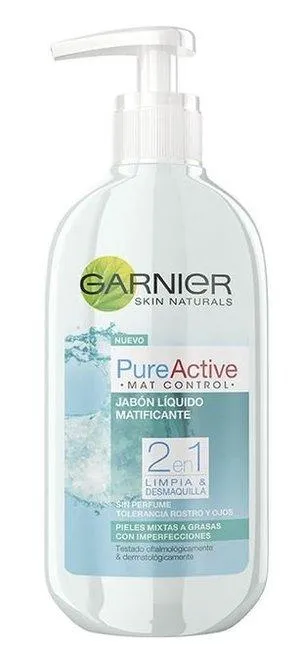 Garnier Pure Active Jabón Líquido Matificante