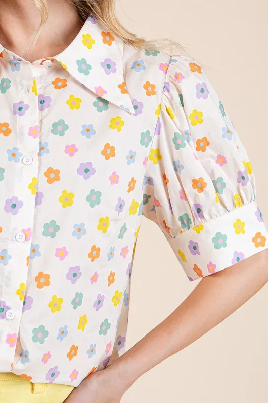 GEE107 - FLORAL TOP
