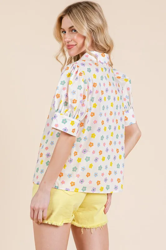 GEE107 - FLORAL TOP