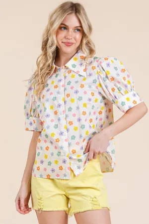GEE107 - FLORAL TOP