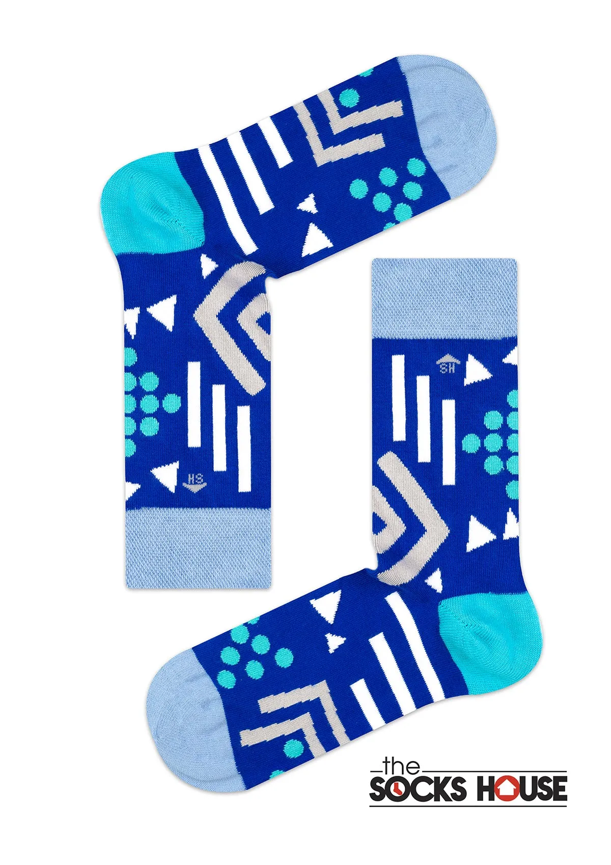 Geometrical Shapes Design Men Bamboo Socks