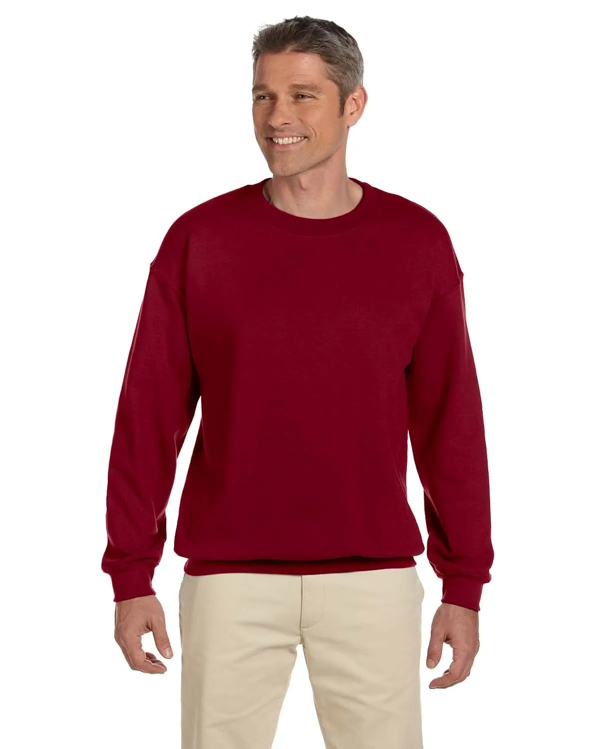 Gildan Lightweight 50/50 Crewneck Sweatshirt | Garnet