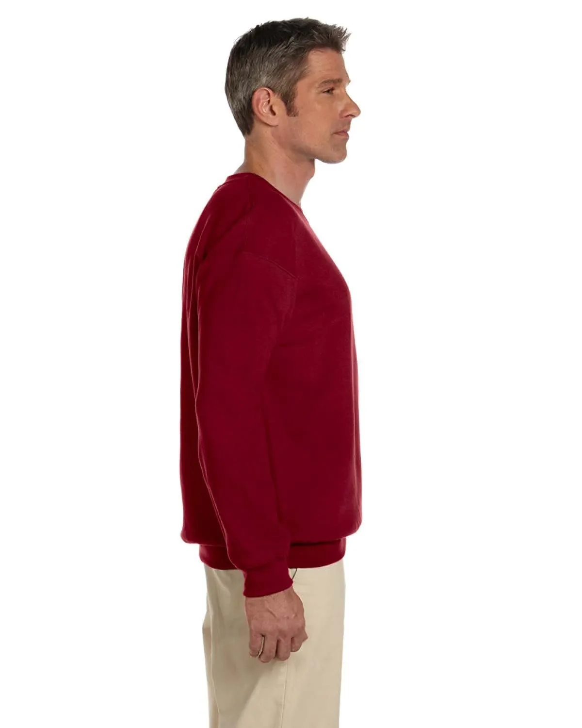 Gildan Lightweight 50/50 Crewneck Sweatshirt | Garnet
